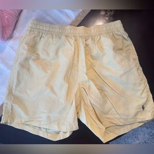 Men’s Ralph Lauren Blue and butter yellow shorts size large L